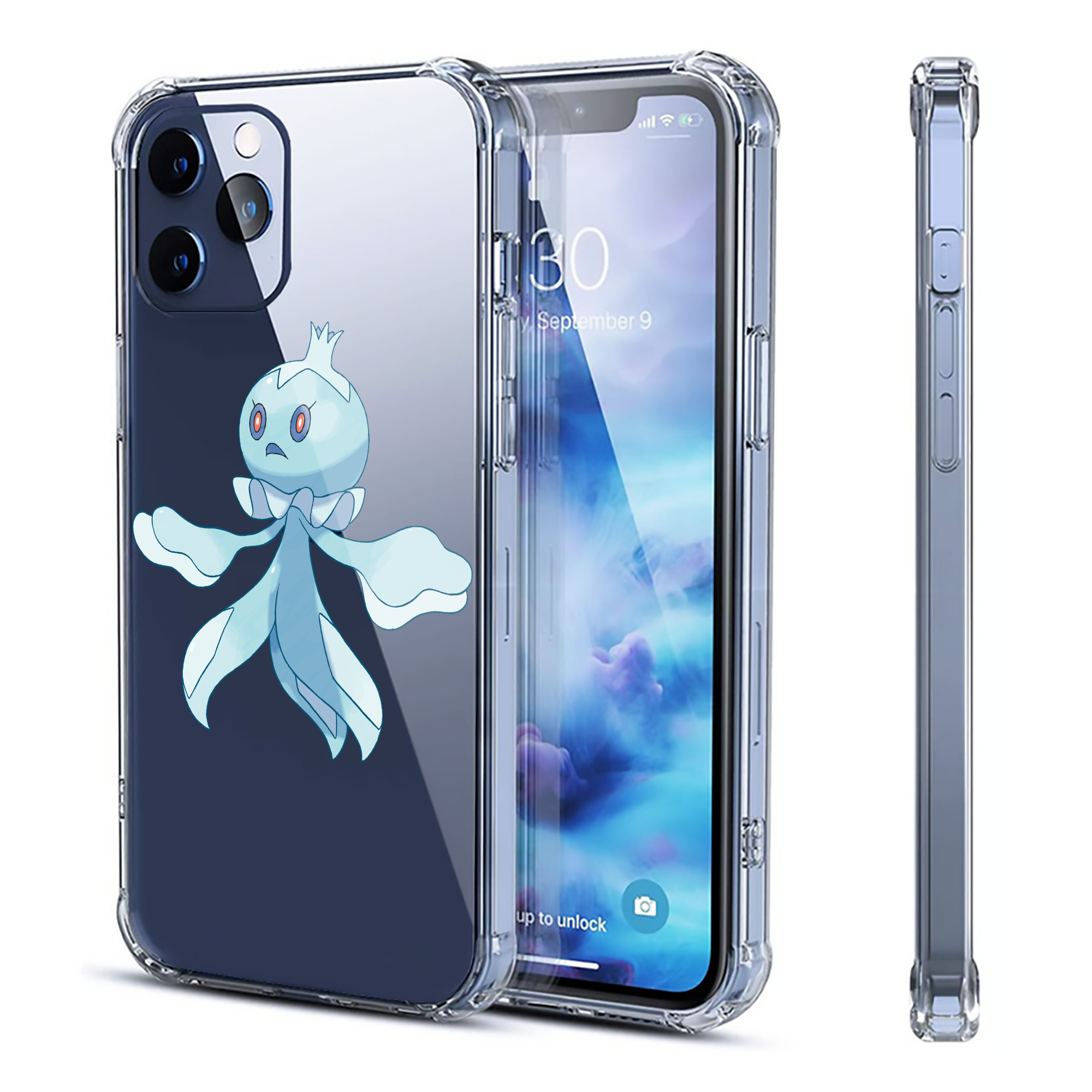 （画像用） ポケットモンスター Pokémon 【iPhone 12シリーズ対応】透明スマホケース（クリアソフトケース）